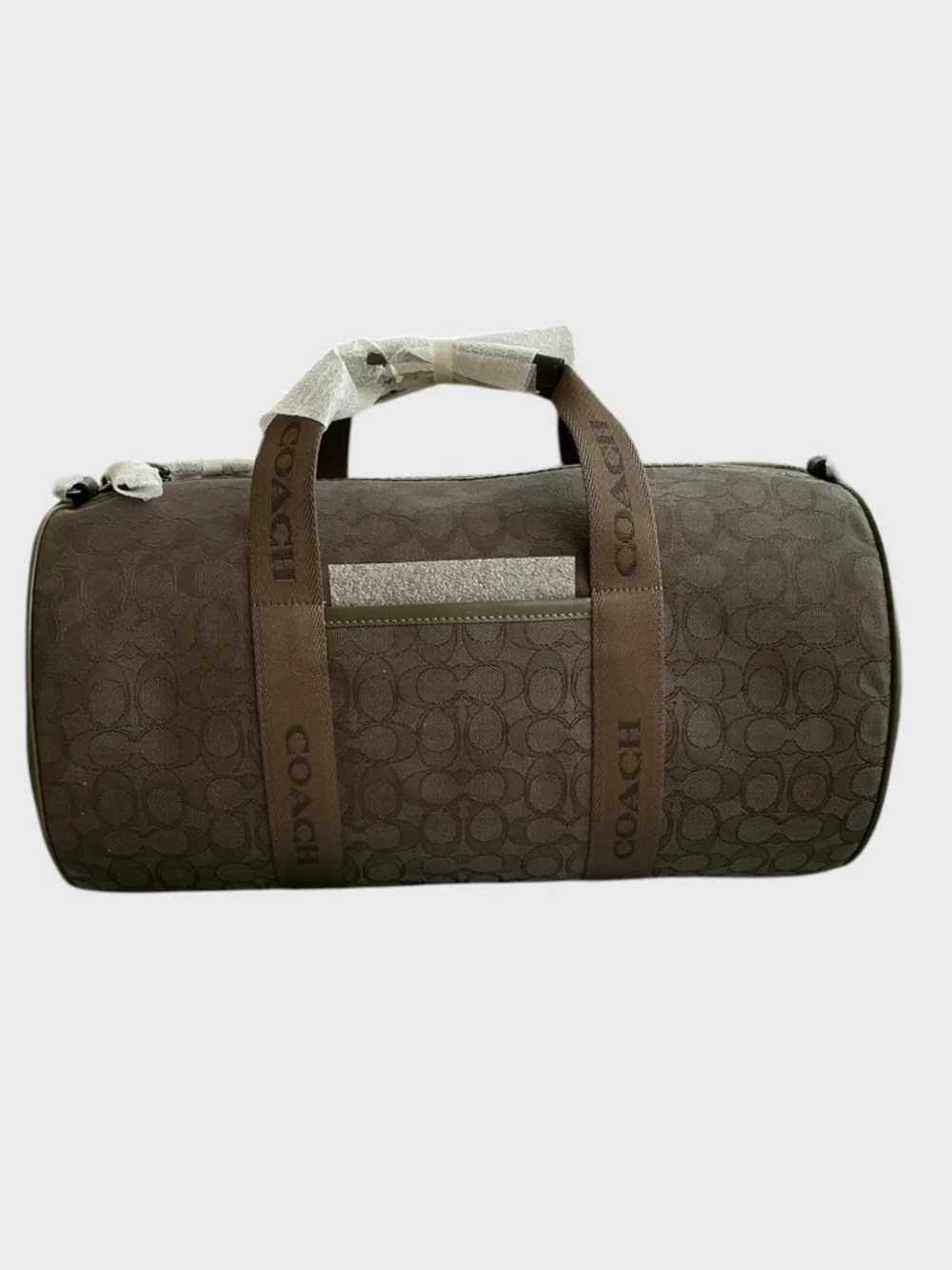 Coach Theo Duffle Bag Signature Jacquard Olive Drab NWT CBF22 Compass